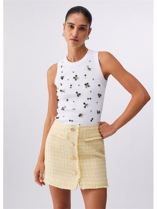 Top con applicazioni LIU JO | WA6490J4822/P9369